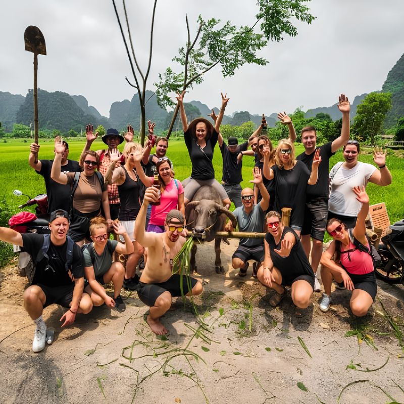 Buffalo Cave Rural Experience Buffalo Bathing, Rice Farming and Traditional Cooking in Vietnam (7) Buffalo Cave Rural Experience – Buffalo Bathing, Rice Farming and Traditional Cooking in Vietnam